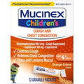 Mucinex Children's Chest Congestion Mini Melts front packaging for kids cough relief