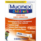 Mucinex Children's Chest Congestion Mini Melts front packaging for kids cough relief