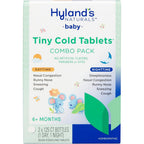 Hyland's Baby Tiny Cold Tablets Day and Night Value Pack front view packaging for infant cold relief