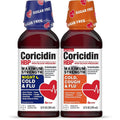 Coricidin HBP Maximum Strength Cold and Flu Day and Night Liquid Twinpack front packaging view for blood pressure safe cold relief