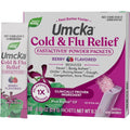 Nature's Way Umcka Cold and Flu Relief FastActives 10 Packets front packaging showing berry flavor