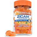 Zicam Cold Remedy Zinc Medicated Fruit Drops Ultimate Orange 25 Count front view bottle