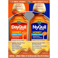 Vicks DayQuil and NyQuil Severe Honey Flavor Co-Pack liquid cold medicine front view