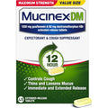 Mucinex DM Maximum Strength 48 tablets front view package for cough relief