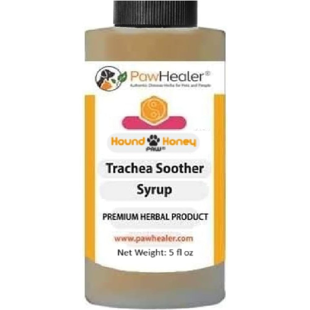 PawHealer Hound Honey Trachea Soother Syrup 150ml bottle front view for dog respiratory relief