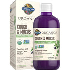 Garden of life organic elderberry zinc cough syrup bottle for immune support and mucus relief