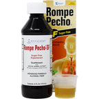 Rompe Pecho SF Sugar Free Cough Syrup front package viewing orange flavor details