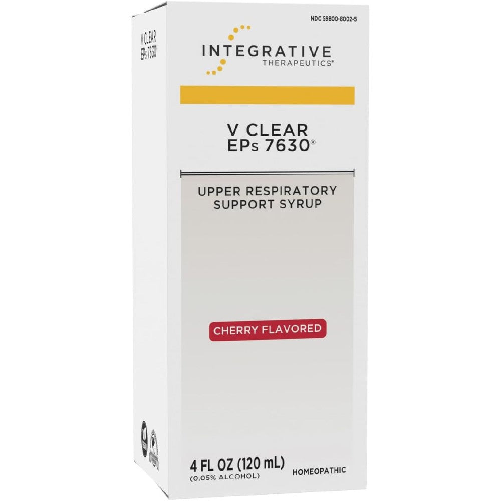 Integrative Therapeutics V Clear EPs 7630 cherry syrup front view for respiratory support