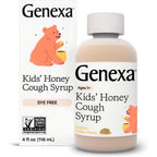 Genexa Kids Organic Honey Cough Syrup front packaging view non toxic children remedy