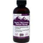 Herbs Etc. Rocky Mountain Throat Syrup four fluid ounce front bottle view for respiratory health