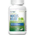 HealthA2Z Mucus Relief DM 200 uncoated tablets front view packaging for chest congestion relief