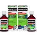 Robitussin Maximum Strength Adult Daytime and Nighttime Cough Liquid twin pack front view showing retail boxes.