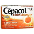 Cepacol Maximum Strength Throat Pain Relief Lozenges Honey Lemon 4 pack front view