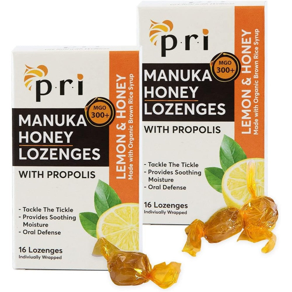 P.R.I. Manuka Honey Lozenges with Propolis front packaging view