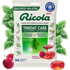 Ricola Max Swiss Cherry Throat Care 34 Count front packaging