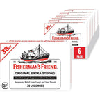 Fisherman's Friend Original Extra Strong Cough Drops front packaging view showing the classic paper pouch design.