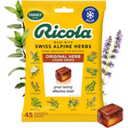 Ricola Original Herb Cough Drops 45 count packaging front view showing yellow bag