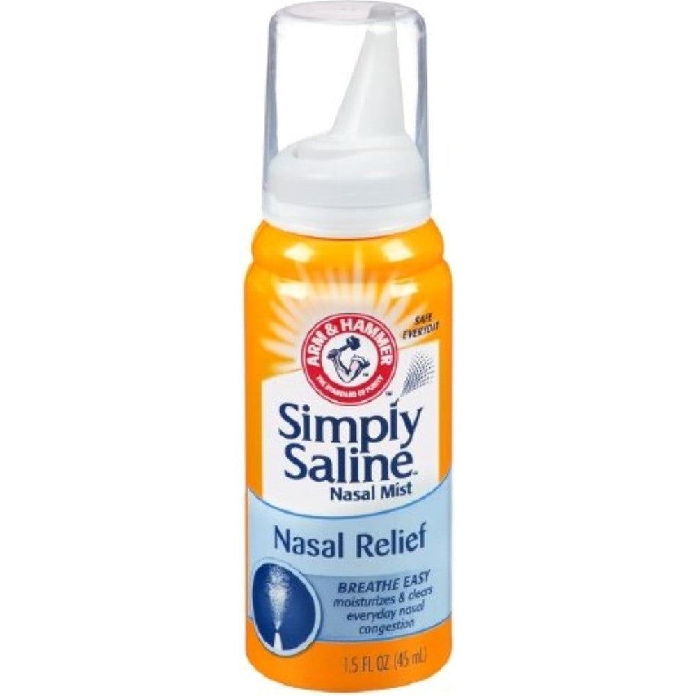 Arm and Hammer Simply Saline Sterile Nasal Mist pack of five front view
