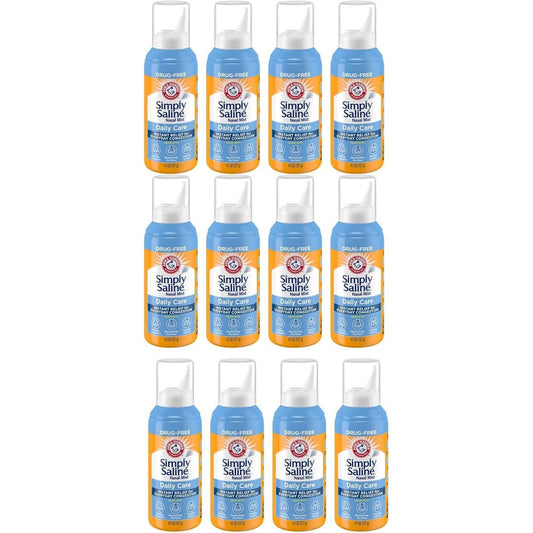 Simply Saline Instant Relief Nasal Mist 4.25 Ounce front view bottle for natural allergy relief