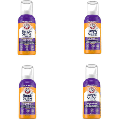 Arm and Hammer Simply Saline Extra Strength Nighttime Mist front view bottle packaging
