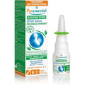 Puressentiel Respiratory Decongestant Nasal Spray front view showing packaging for natural blocked nose relief.