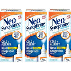 Neo-Synephrine Extra Strength Nasal Spray front view of the packaging for fast nasal allergy relief.