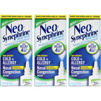 Neo-Synephrine Nasal Spray Mild Formula front view pack of three for allergy relief