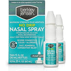 Berkley Jensen No Drip Severe Congestion Nasal Spray front view of authentic packaging.