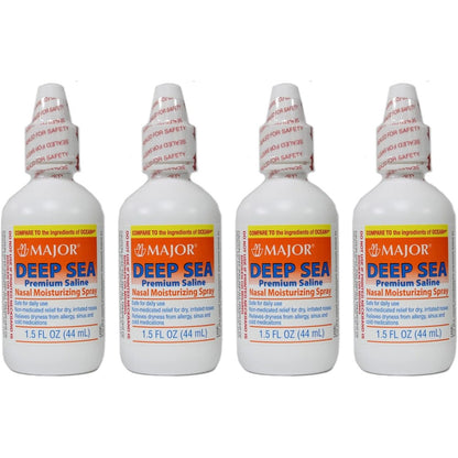Major Rugby Labs Deep Sea Saline Nasal Spray front view showing premium moisturizing formula packaging
