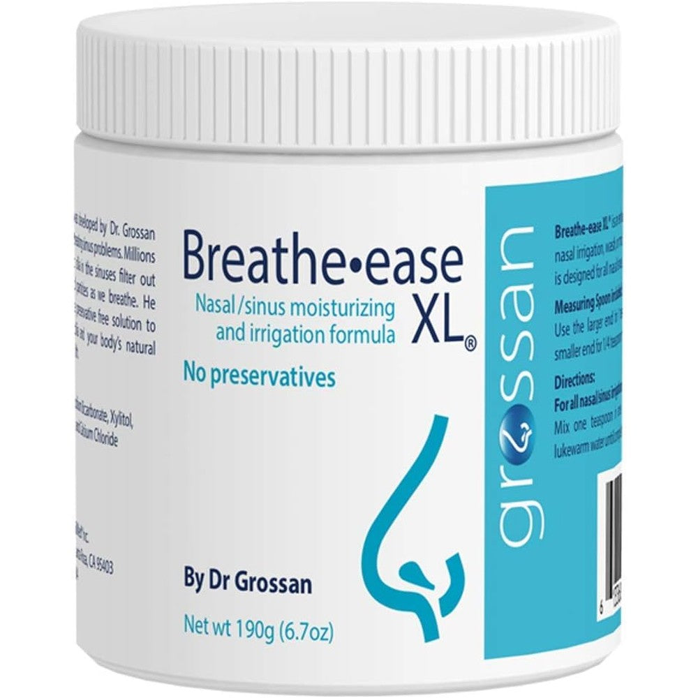 NeilMed Grossan Breathe Ease XL Nasal and Sinus Irrigation Salt Jar front view for allergy relief