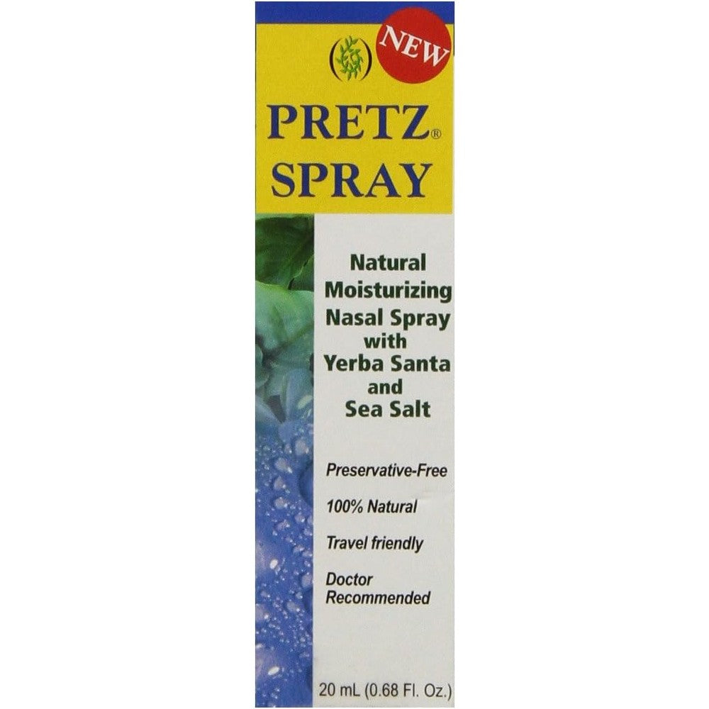 Pretz Natural Moisturizing Nasal Spray front view bottle