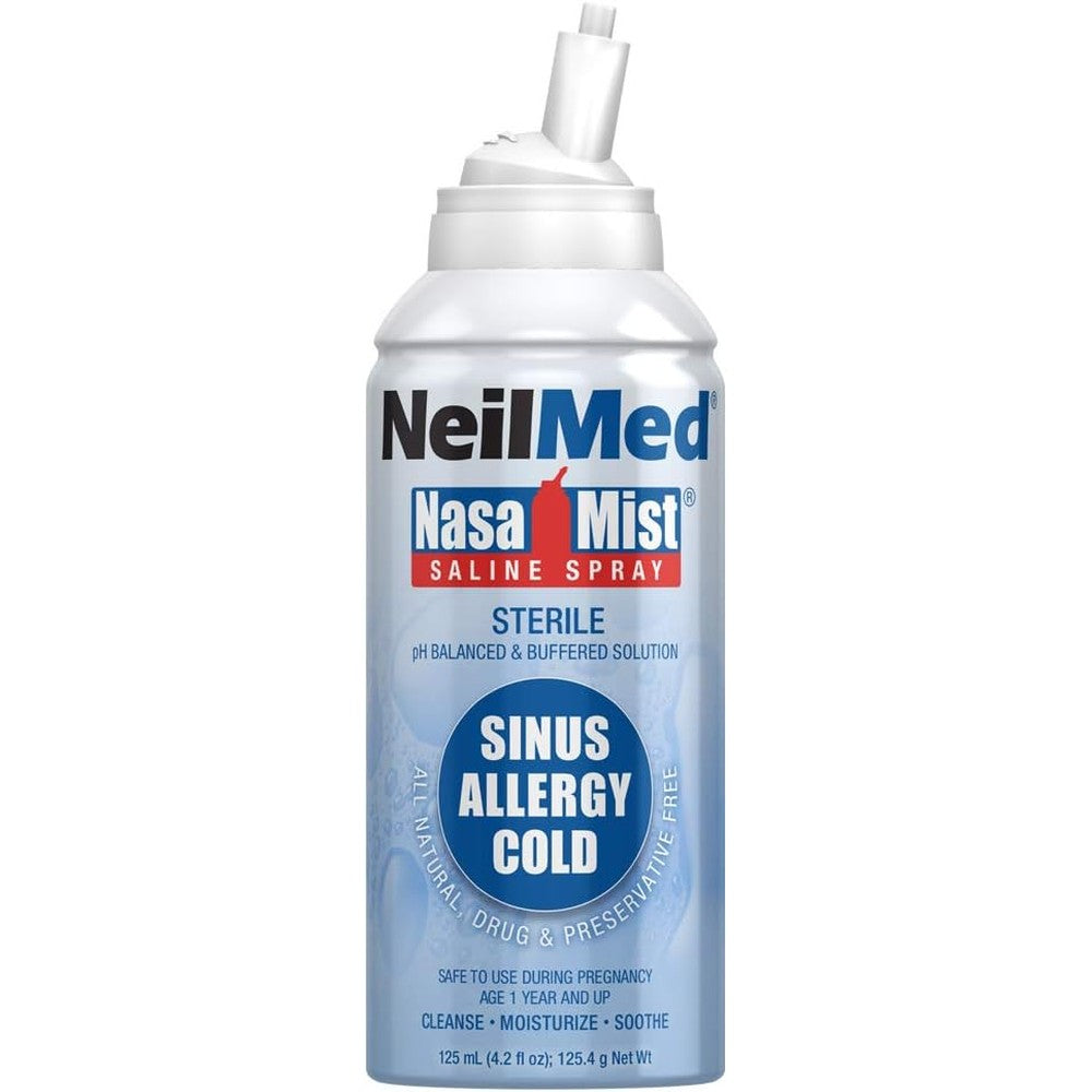 NeilMed NasaMist Saline Spray front view for nasal allergy relief
