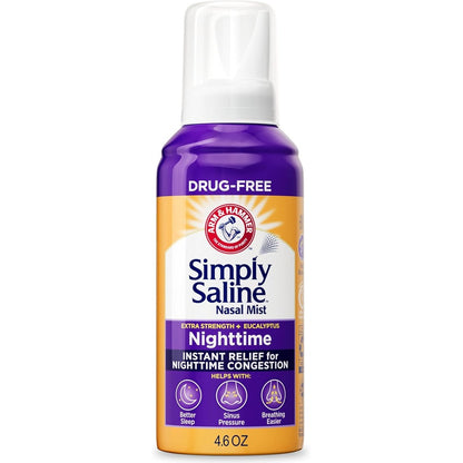Arm & Hammer Simply Saline Nighttime sodium chloride nasal drops mist