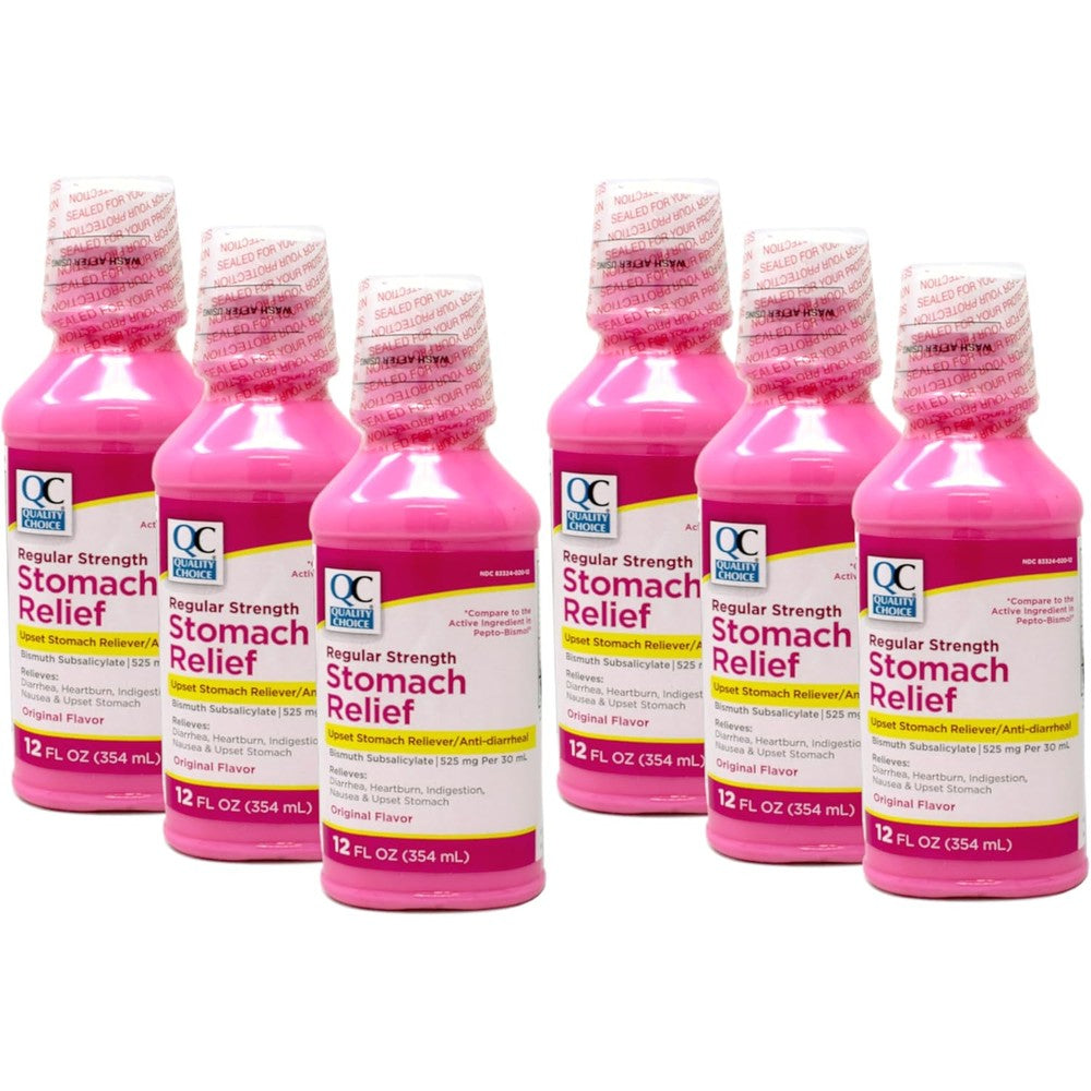 Quality Choice Regular Strength Stomach Relief liquid front view