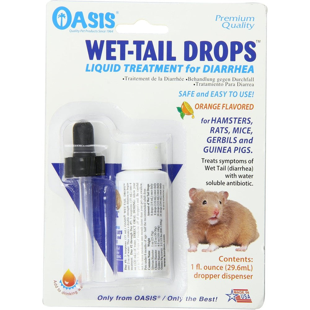 Kordon Oasis Wet Tail Drops front view liquid treatment for small pets