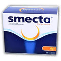 Ipsen Pharma Smecta sachets box front view for diarrhoea relief