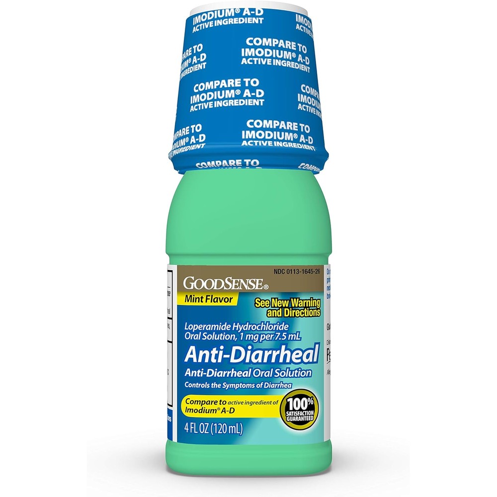 GoodSense Anti-Diarrheal Medicine 4 Fluid Ounce bottle front view