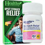 Healthy Surplus Stomach Relief 40 caplets front packaging view for multi-symptom digestive relief