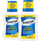 Kaopectate Vanilla Multi Symptom Diarrhea Medication front view of twin pack bottles.