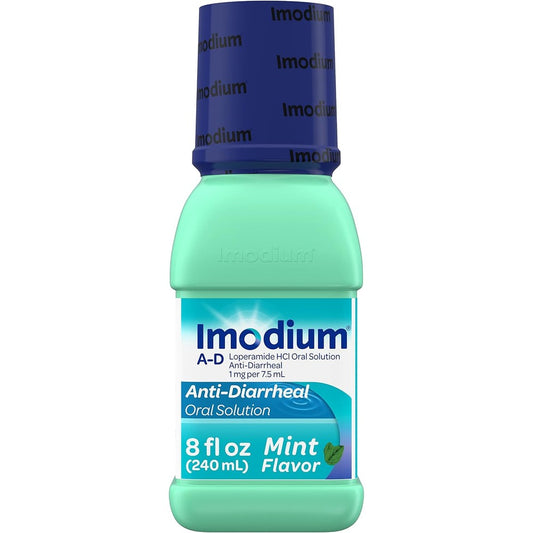 Imodium A-D Liquid Anti-Diarrheal Medicine 8 fluid ounces front view