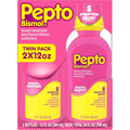 Pepto Bismol Liquid Original Flavor 24 Fluid Ounces twin pack front view