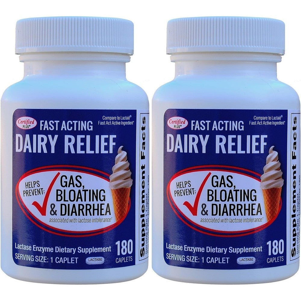 Kirkland Fast Acting Lactase 360 Caplets front view packaging for dairy relief