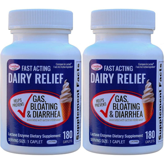Kirkland Fast Acting Lactase 360 Caplets front view packaging for dairy relief