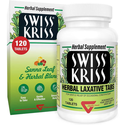 Swiss Kriss Herbal Laxative Tablets bottle front view