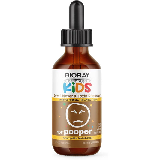 Bioray Kids NDF Pooper Mango digestive supplement front view