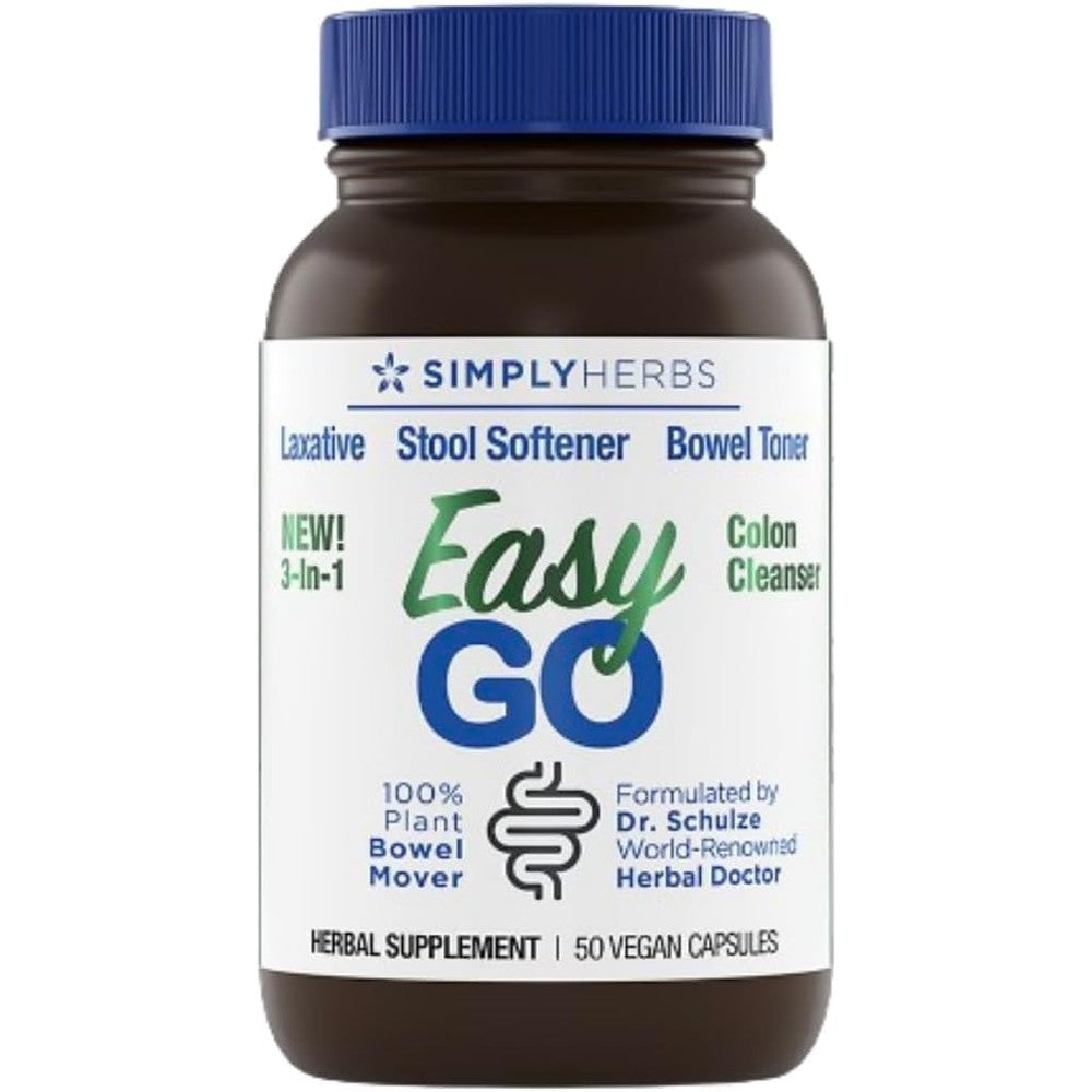 Dr. Schulze's Simply Herbs Easy Go Bowel Mover front view bottle