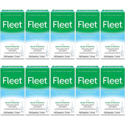 Fleet Liquid Glycerin Suppositories front view package