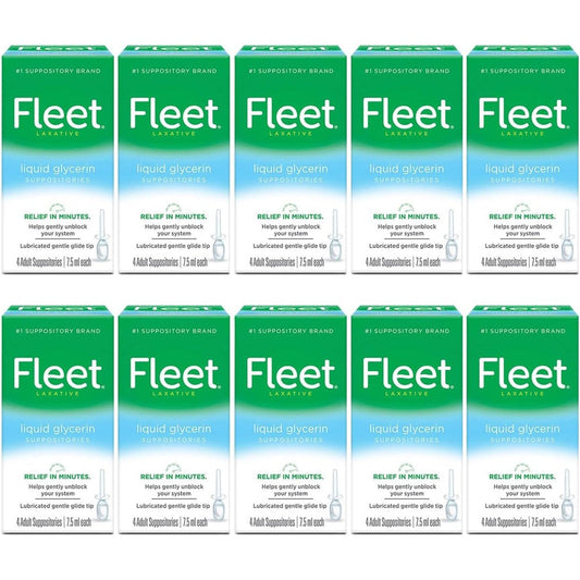 Fleet Liquid Glycerin Suppositories front view package