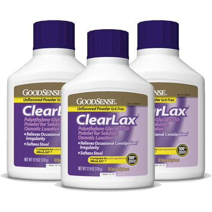 Good Sense ClearLax Polyethylene Glycol 3350 Powder front view