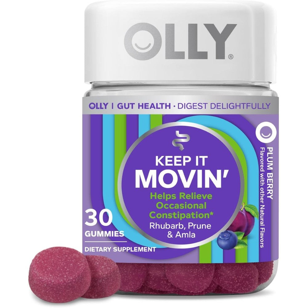 OLLY Keep It Moving bottle for occasional constipation relief